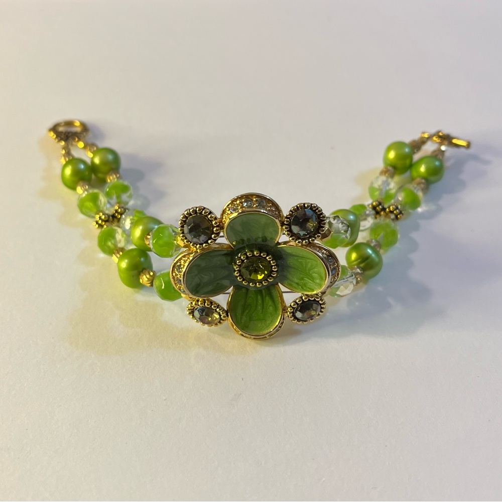 Apple green bracelet
